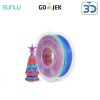 SUNLU 3D Filament PLA Rainbow Multi Color 3D Print Neat Winding